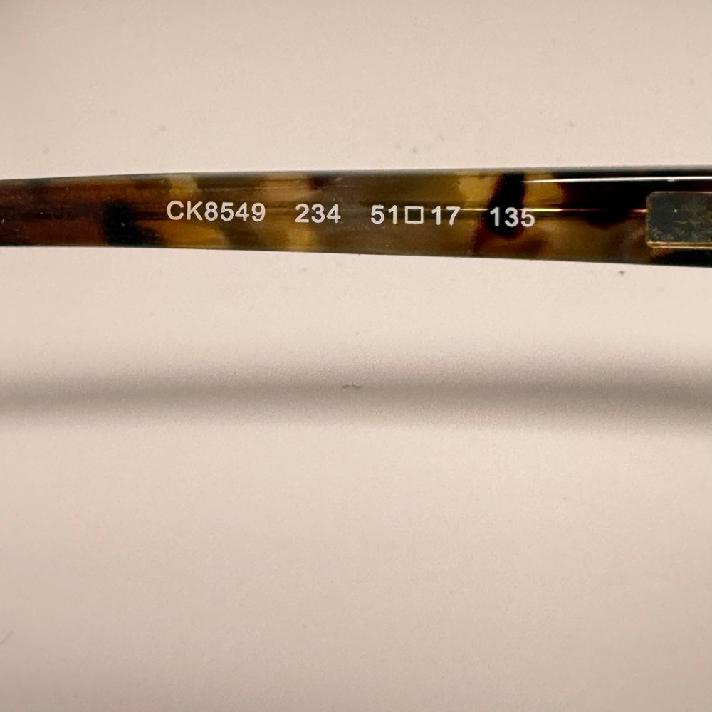 Calvin Klein Collection CK8549 234 Tortoise Shell Eyeglasses Frames 51-17-135 - Picture 5 of 7